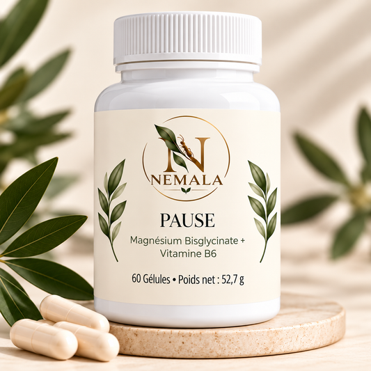 NEMALA PAUSE – Magnésium Bisglycinate + Vitamine B6